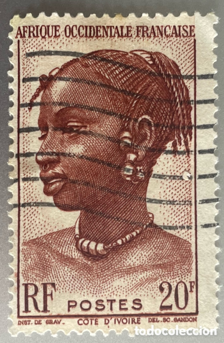 Briefmarken: &Aacute;frica occidental francesa. Costa de Marfil. 1947