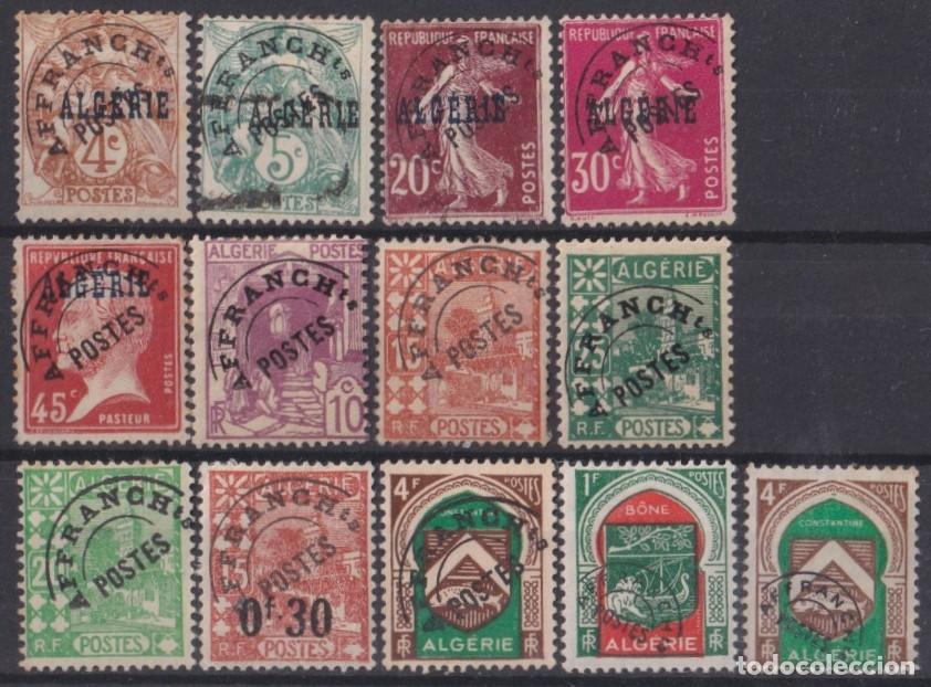 Stamps: F-EX52705 ALGERIE ALGERIA PRE-OBLITERE AFFRANCHS + 80&euro;.