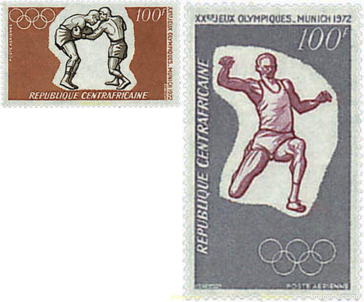 Stamps: 757868 HINGED CENTROAFRICANA 1972 20 JUEGOS OLIMPICOS VERANO MUNICH 1972