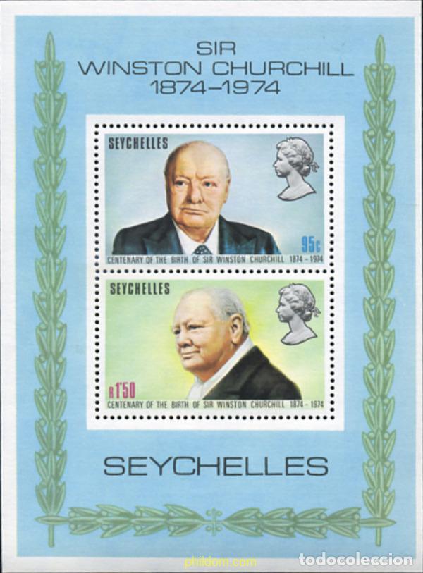 Timbres: 361411 MNH SEYCHELLES 1974 100 ANIVERSARIO DE WINSTON CHURCHIL