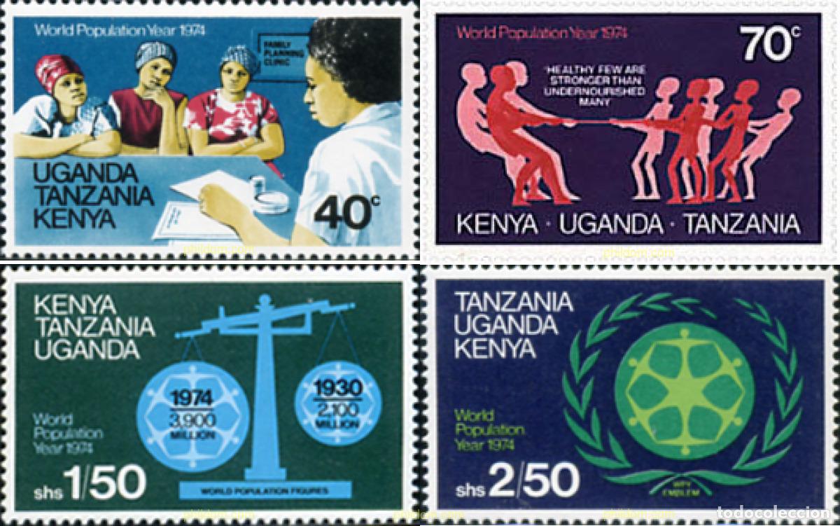 Timbres: 38913 MNH ESTE AFRICANO 1974 JUEGOS INFANTILES