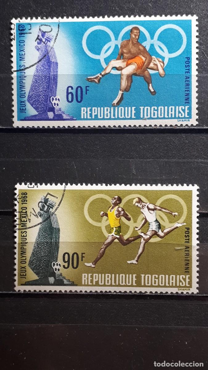 Sellos: TOGO . A&Ntilde;O 1968 &deg;. YVERT A&Eacute;REO 95/6
