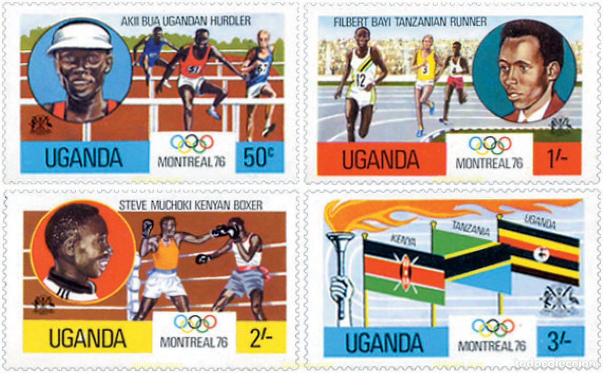 Briefmarken: 762277 HINGED UGANDA 1976 21 JUEGOS OLIMPICOS VERANO MONTREAL 1976