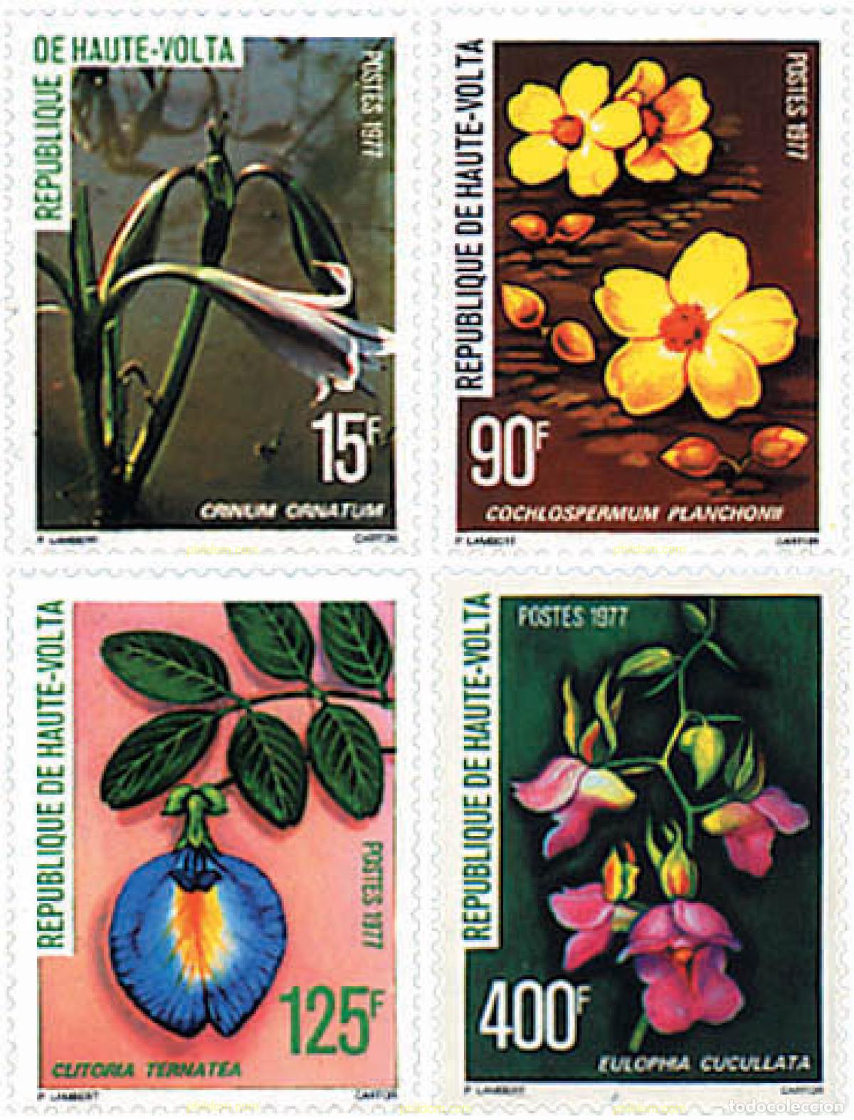 Sellos: 78968 MNH ALTO VOLTA 1977 FLORES