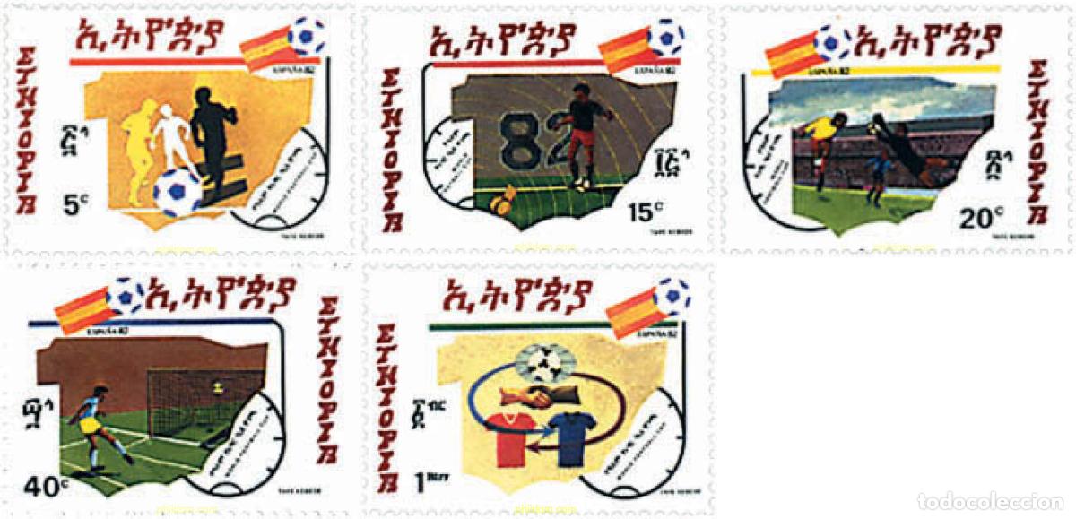 Timbres: 53275 MNH ETIOPIA 1982 COPA DEL MUNDO DE FUTBOL. ESPA&Ntilde;A-82