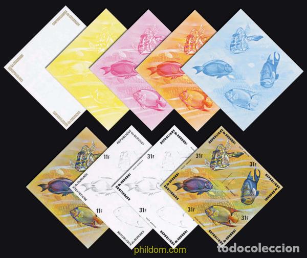 Sellos: 204458 MNH BURUNDI 1974 PECES