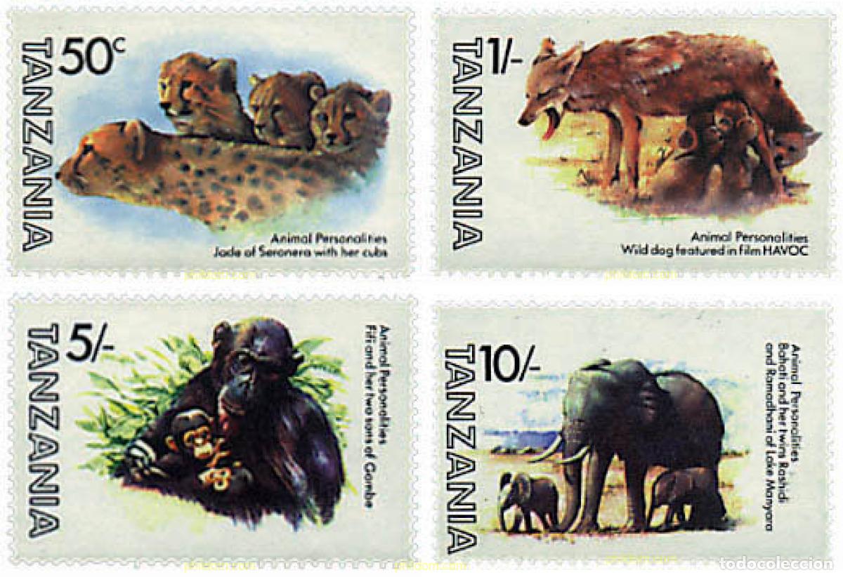 Timbres: 37118 MNH TANZANIA 1982 MAMIFEROS