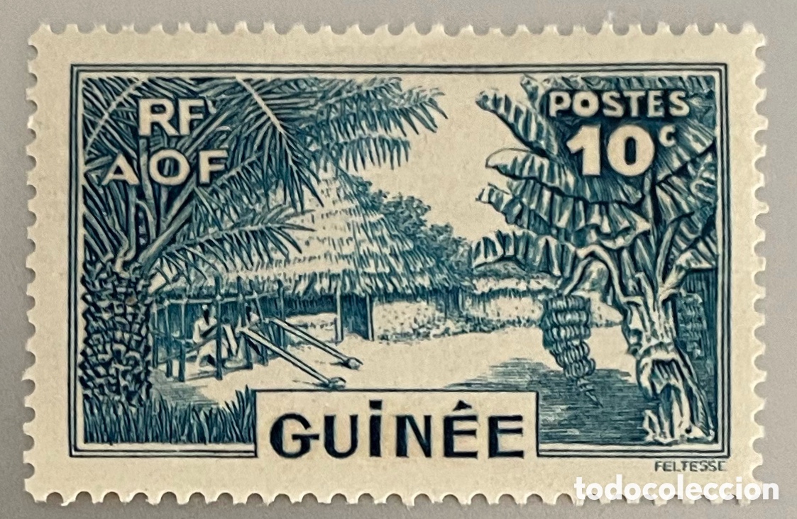 Stamps: Guinea Francesa. Villa. 1938