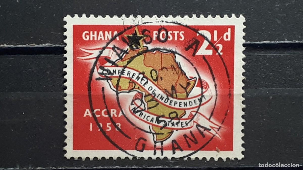 Selos: GHANA. A&Ntilde;O 1958. &deg;. YVERT 21
