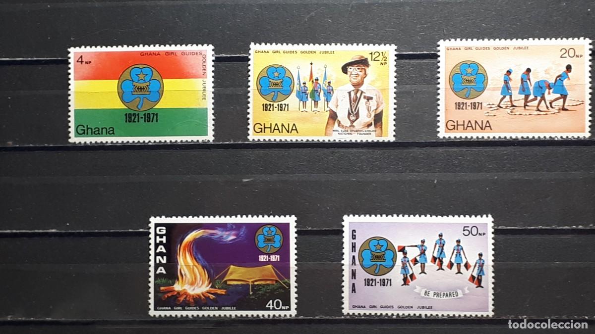 Selos: GHANA. A&Ntilde;O 1971. **. Yvert 409/13