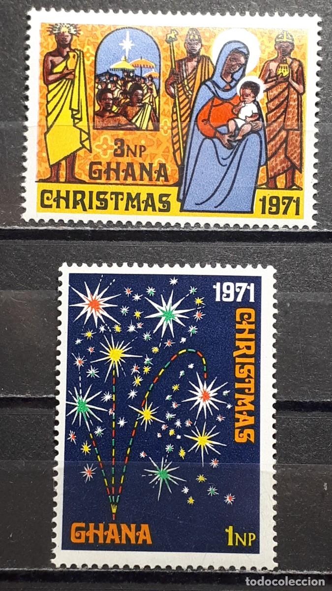 Selos: GHANA. A&Ntilde;O 1971. **. Yvert 418/8