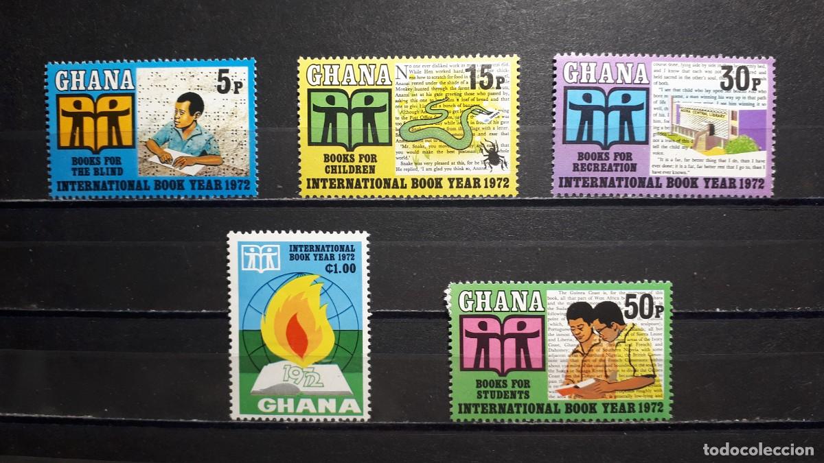 Selos: GHANA. A&Ntilde;O 1972. **. Yvert 430/4