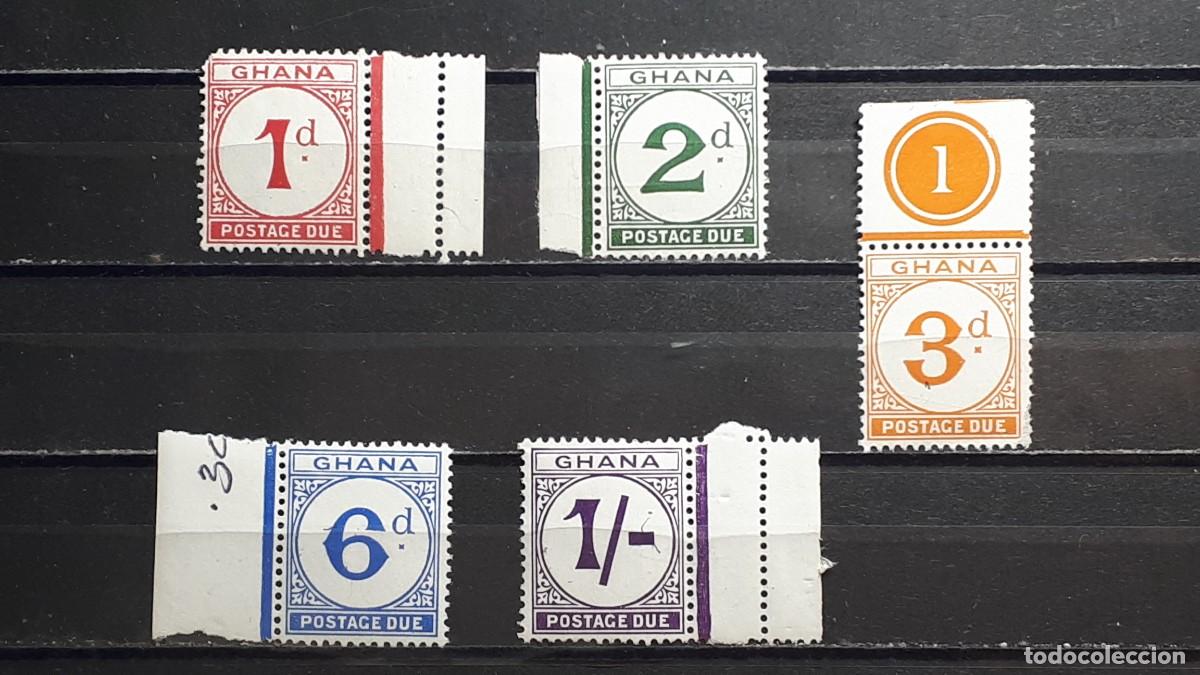 Selos: GHANA. A&Ntilde;O 1958. **. Yvert tasas 6/10