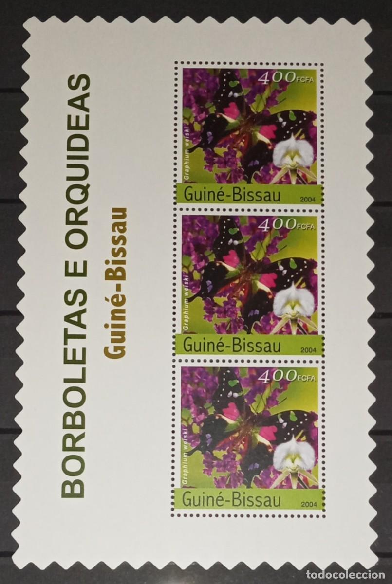 Briefmarken: GUINEA BISSAU 2004 SHEET MNH ORCHIDS ORCHIDEES ORQUIDEAS FLORES MARIPOSAS BUTTERFLIES PAPILLONS