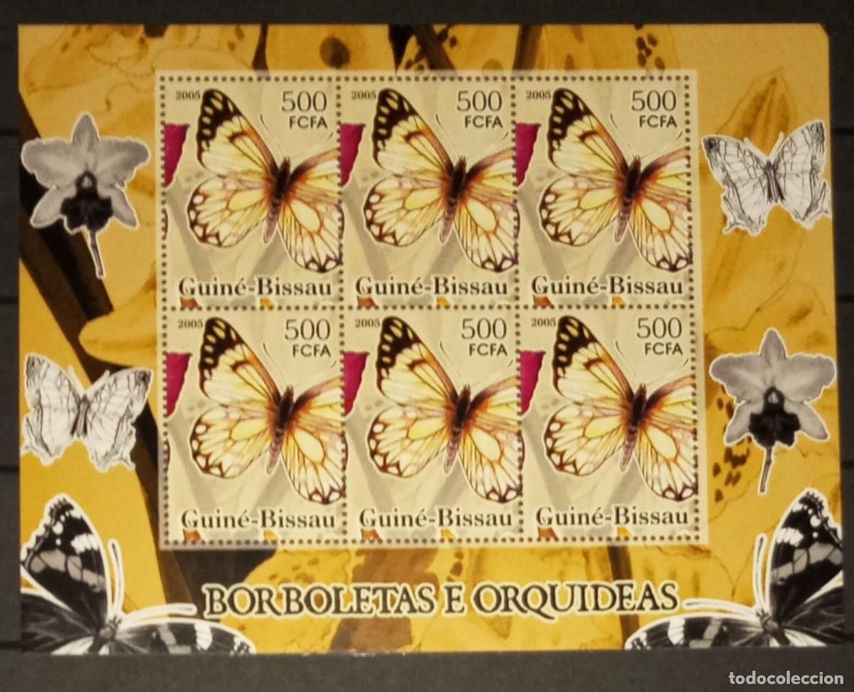 Briefmarken: GUINEA BISSAU 2005 SHEET MNH ORCHIDS ORCHIDEES ORQUIDEAS FLORES MARIPOSAS BUTTERFLIES PAPILLONS