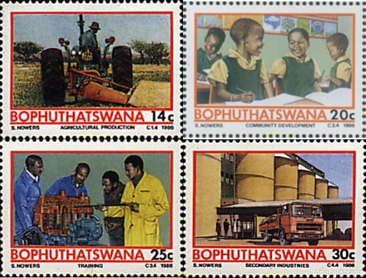 Briefmarken: 39466 MNH BOPHUTHATSWANA 1986 PROYECTO TEMISANO