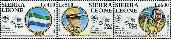 Briefmarken: 6283 MNH SIERRA LEONA 1995 18 JAMBOREE MUNDIAL EN HOLANDA