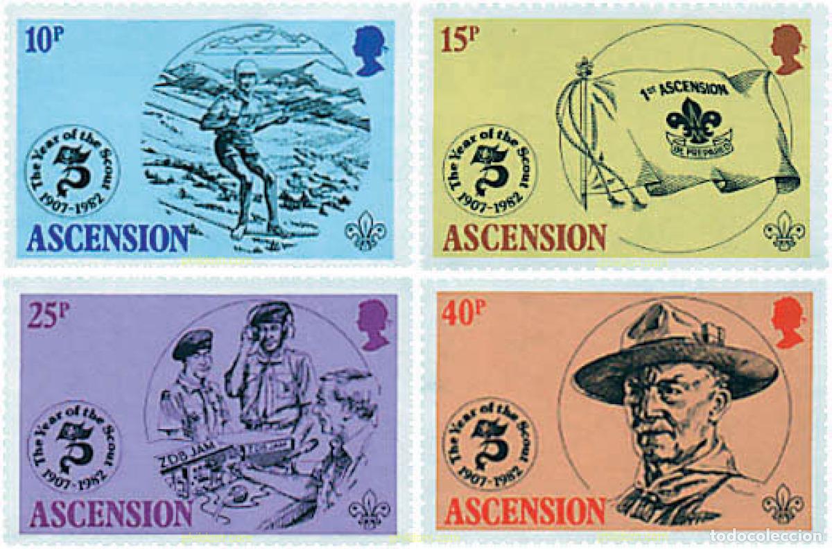 Briefmarken: 38695 MNH ASCENSION 1982 75 ANIVERSARIO DEL ESCULTISMO