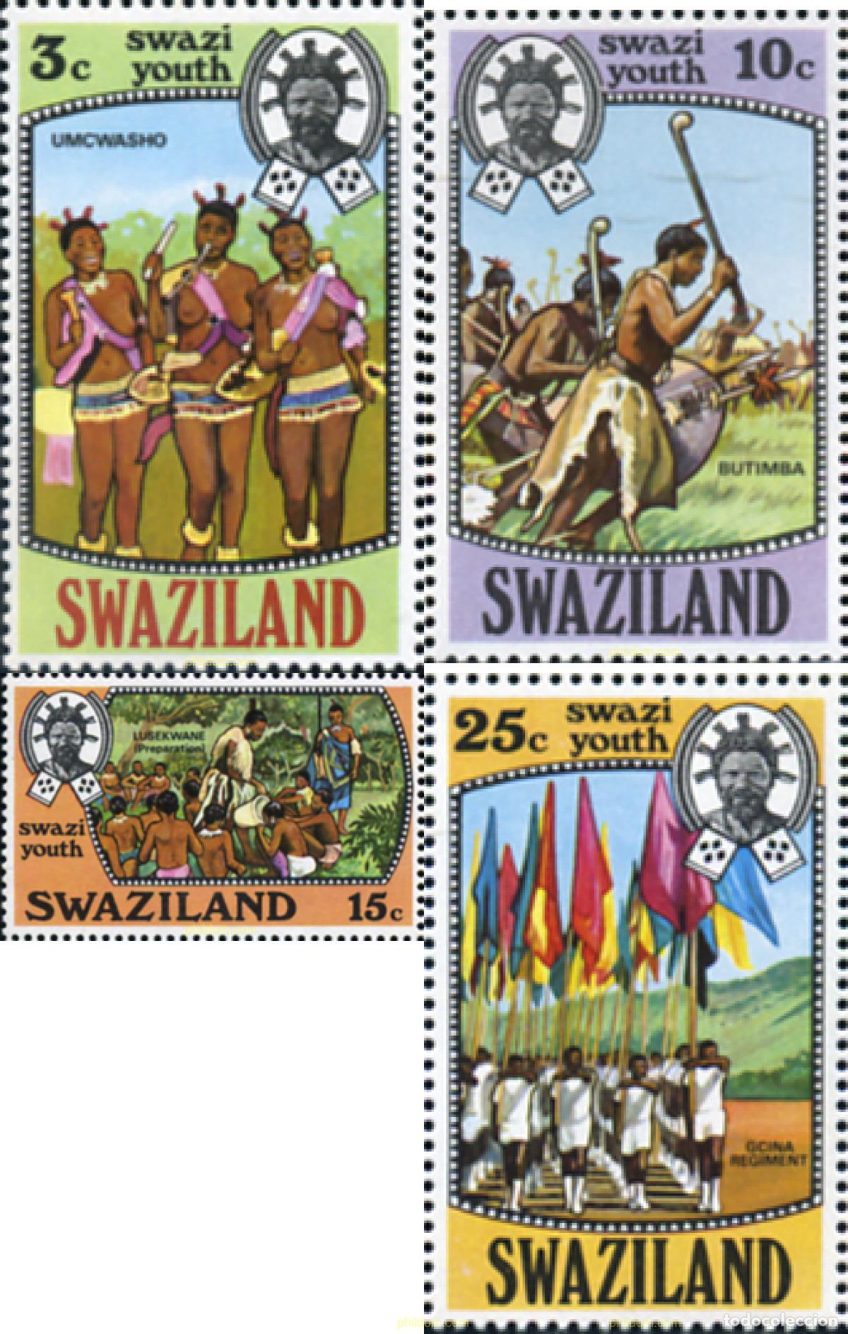 Briefmarken: 365125 MNH SWAZILANDIA 1975 JUVENTUD