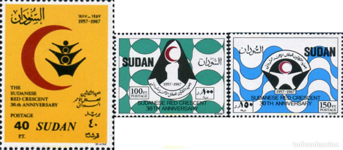 Timbres: 363314 MNH SUDAN 1989 CRUZ ROJA SUDANESA