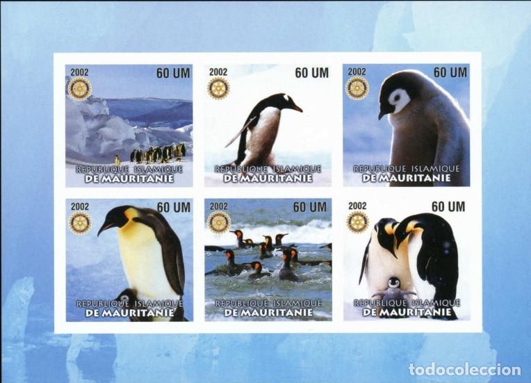 Francobolli: MAURITANIA 2002 SHEET MNH IMPERF FAUNA MANCHOTS PINGUINOS PENGUINS PINGUINS PINGUINI BIRDS AVES