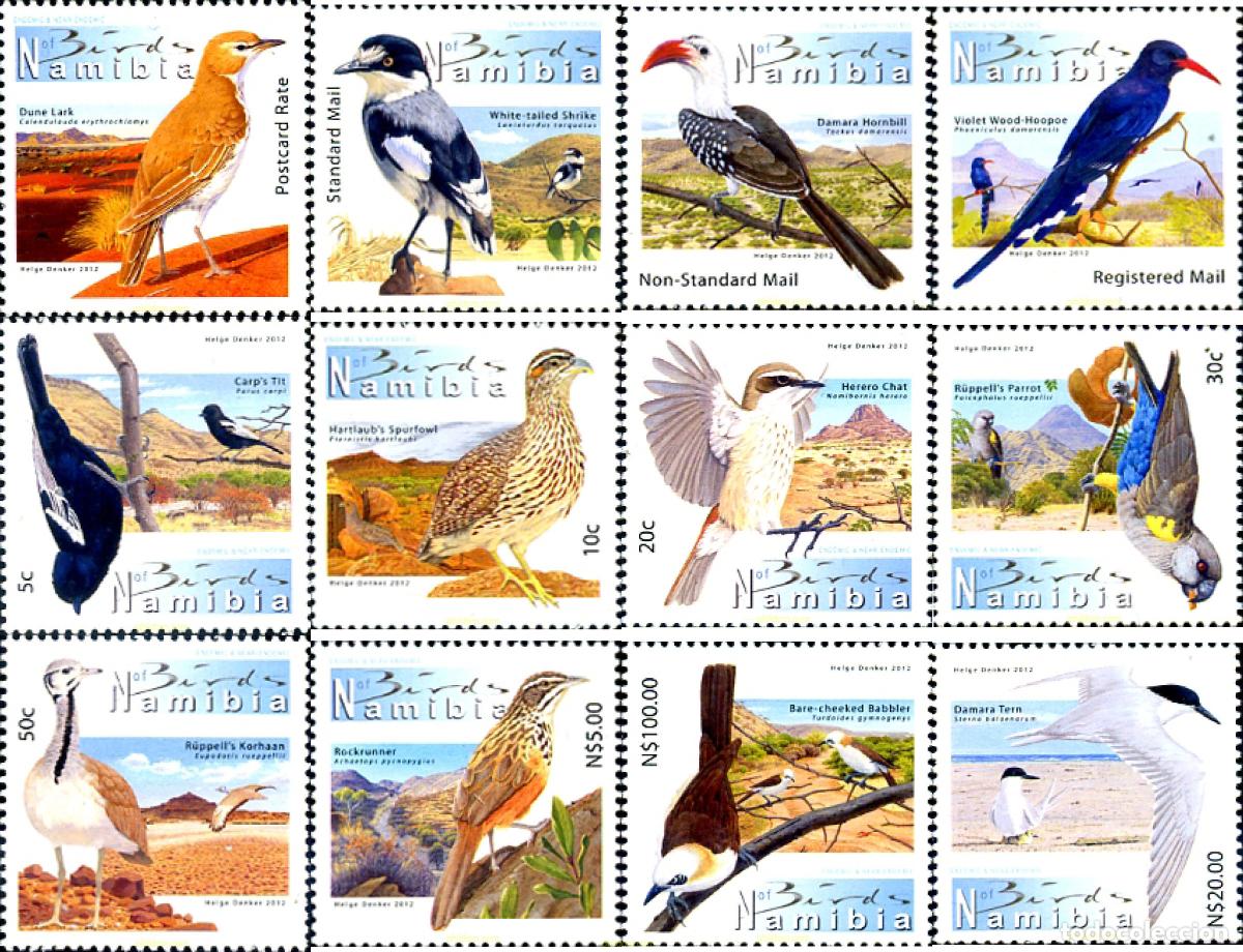 Sellos: 278228 MNH NAMIBIA 2012 AVES - Foto 1