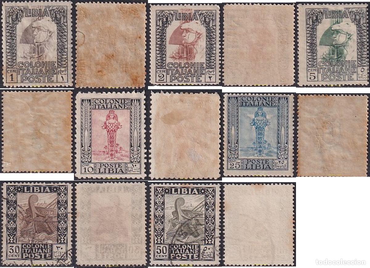 Stamps: 732387 HINGED LIBIA ITALIANA 1921 MOTIVOS VARIOS