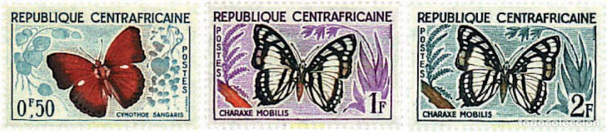 Stamps: 717248 MNH CENTROAFRICANA 1960 MARIPOSAS