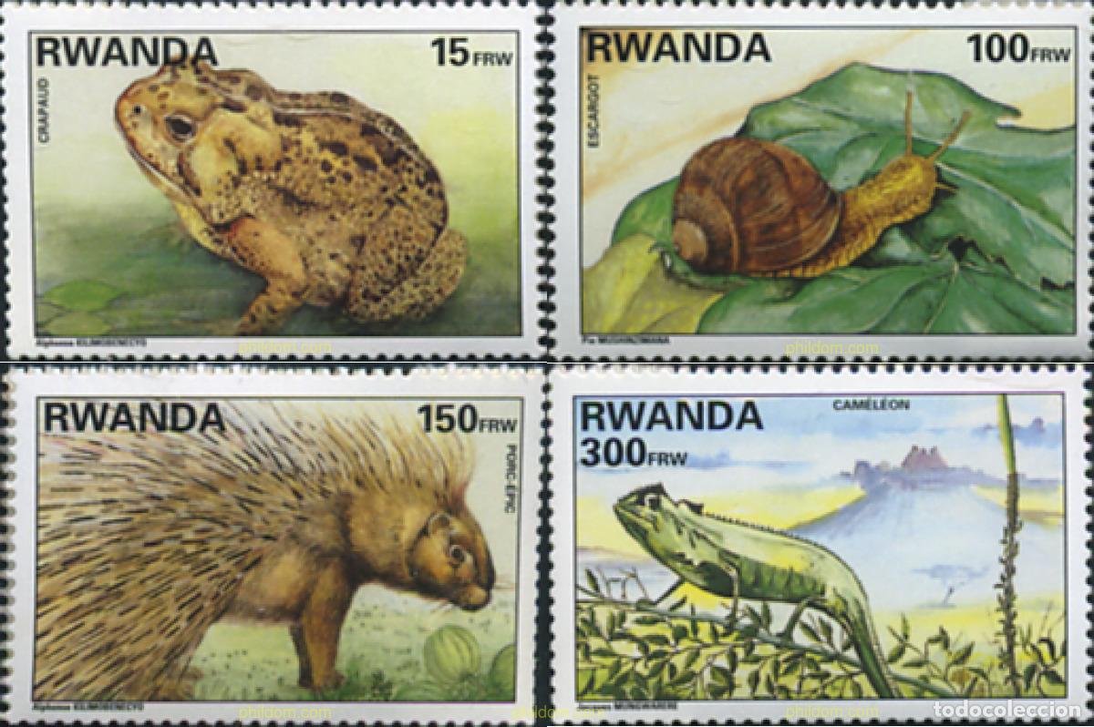 Selos: 355503 MNH RUANDA 1997 FAUNA AFRICANA