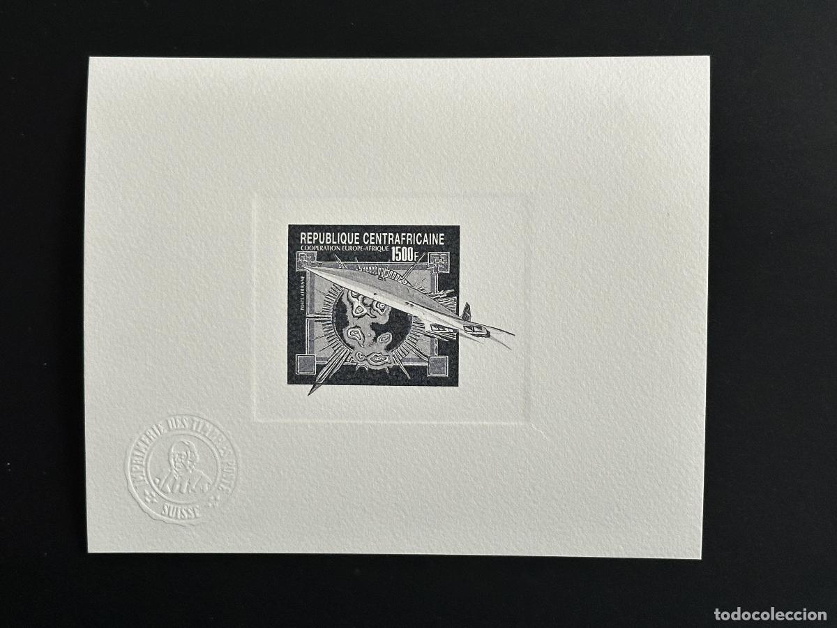 Stamps: Rep&uacute;blica Centroafricana 1980 Mi. 696 prueba art&iacute;stica Concorde Avion Europe Africa noir