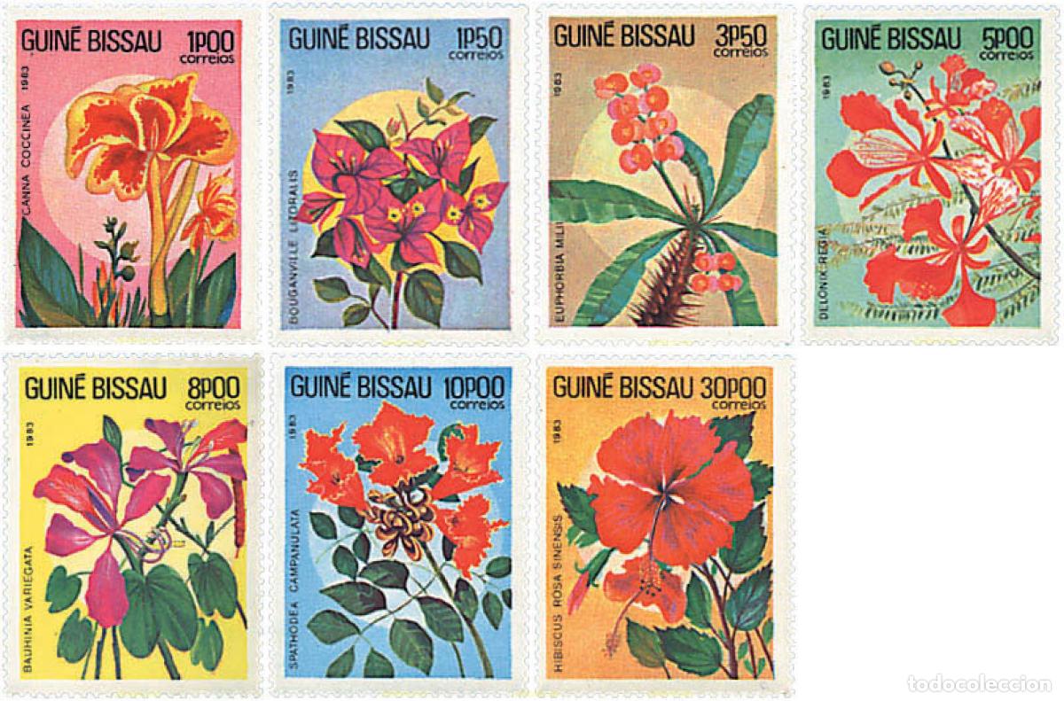 Stamps: 96121 MNH GUINEA BISSAU 1983 FLORES
