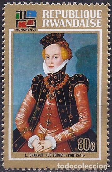 Briefmarken: Ruanda 1973 - Mi 567 - YT 528 - Pintura de Lucas Cranach - MNH**