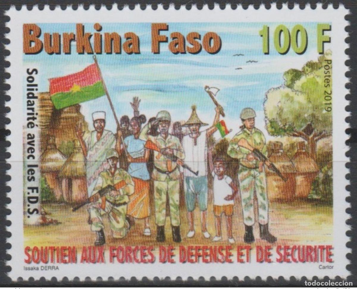 Stamps: Burkina Faso 2019 Mi.? Apoyo a las Fuerzas de Defensa y Seguridad al Ej&eacute;rcito Militar