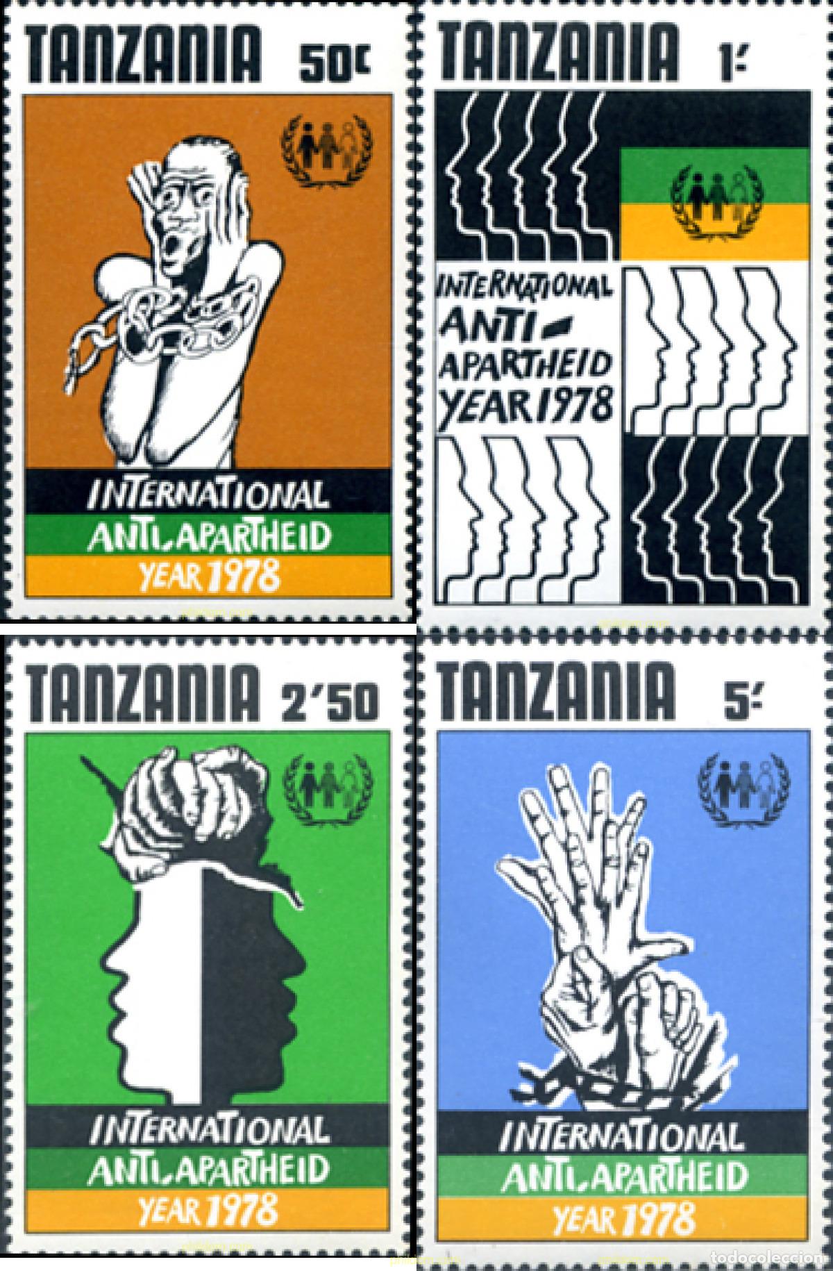 Sellos: 138981 MNH TANZANIA 1978 A&Ntilde;O INTERNACIONAL CONTRA EL APARTHEID