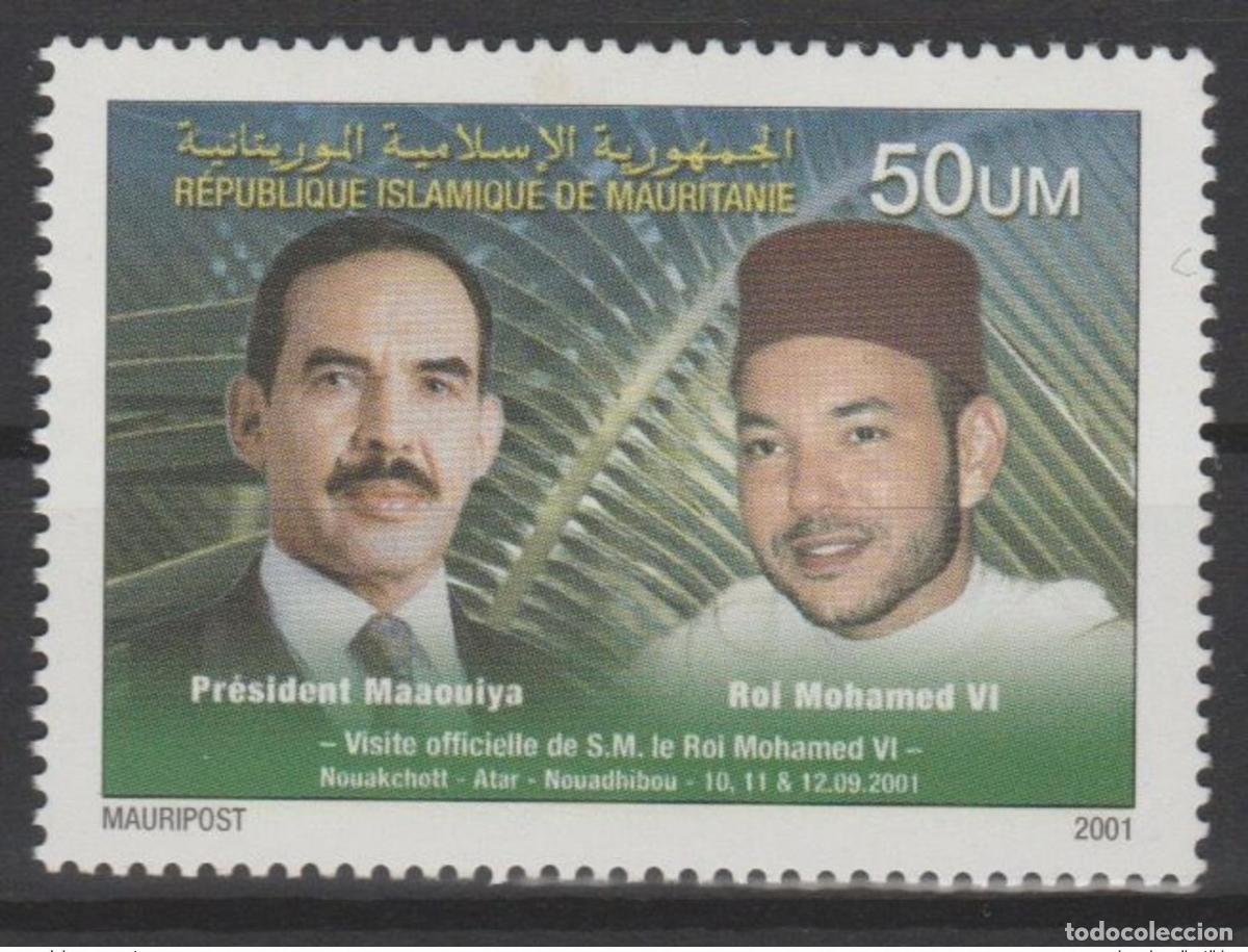 Sellos: Mauritania 2001 Mi. IX no publicada Visita oficial del Rey Mohamed VI Marruecos**