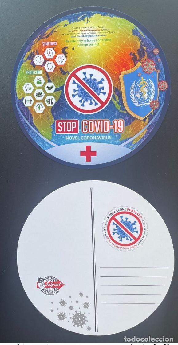 Sellos: Sierra Leona 2020 Mi.? Pandemia total del virus COVID-19 (coronavirus) de la OMS