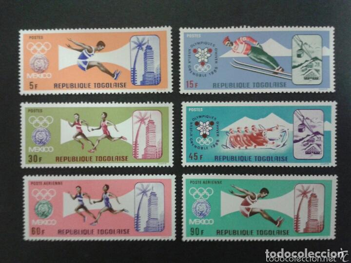 Sellos: Togo 1967 Ivert 556/9 y A&eacute;reo 86/7 *** Juegos Ol&iacute;mpicos de Mexico - Deportes