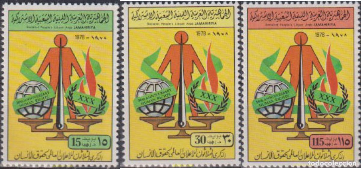 Sellos: 338947 MNH LIBIA 1978 DERECHOS HUMANOS