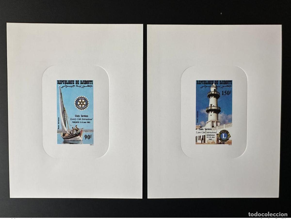 Sellos: Yibuti 1983 Mi. 372 - 373 Evento de lujo Rotary Sail Lions Club Toronto