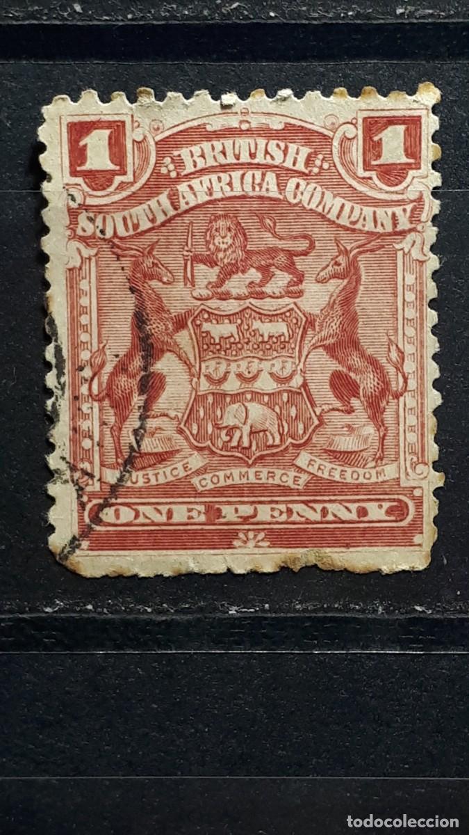 Sellos: AFRICA DEL SUR. CIA. BRIT&Aacute;NICA. &deg; A&Ntilde;O 1898-1908. YVERT 58