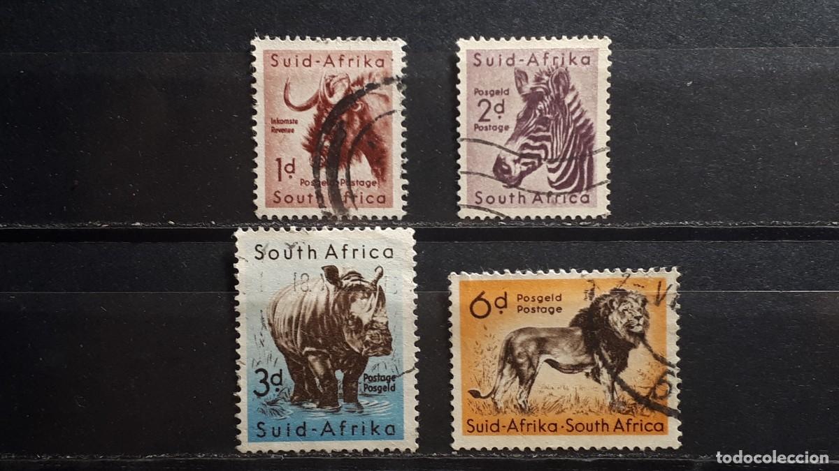 Sellos: AFRICA DEL SUR. Colonia BRIT&Aacute;NICA. &deg; A&Ntilde;O 1954. YVERT 201, 204/5, 208.