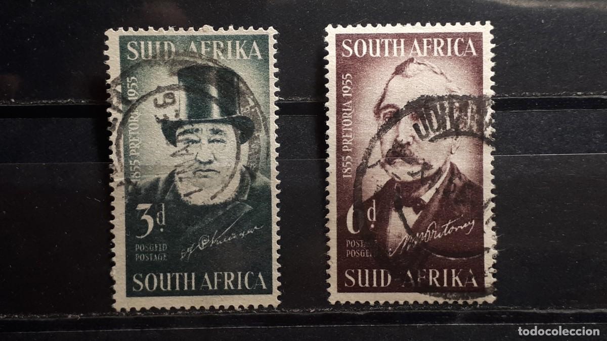Sellos: AFRICA DEL SUR. Colonia BRIT&Aacute;NICA. &deg; A&Ntilde;O 1955. YVERT 215/6