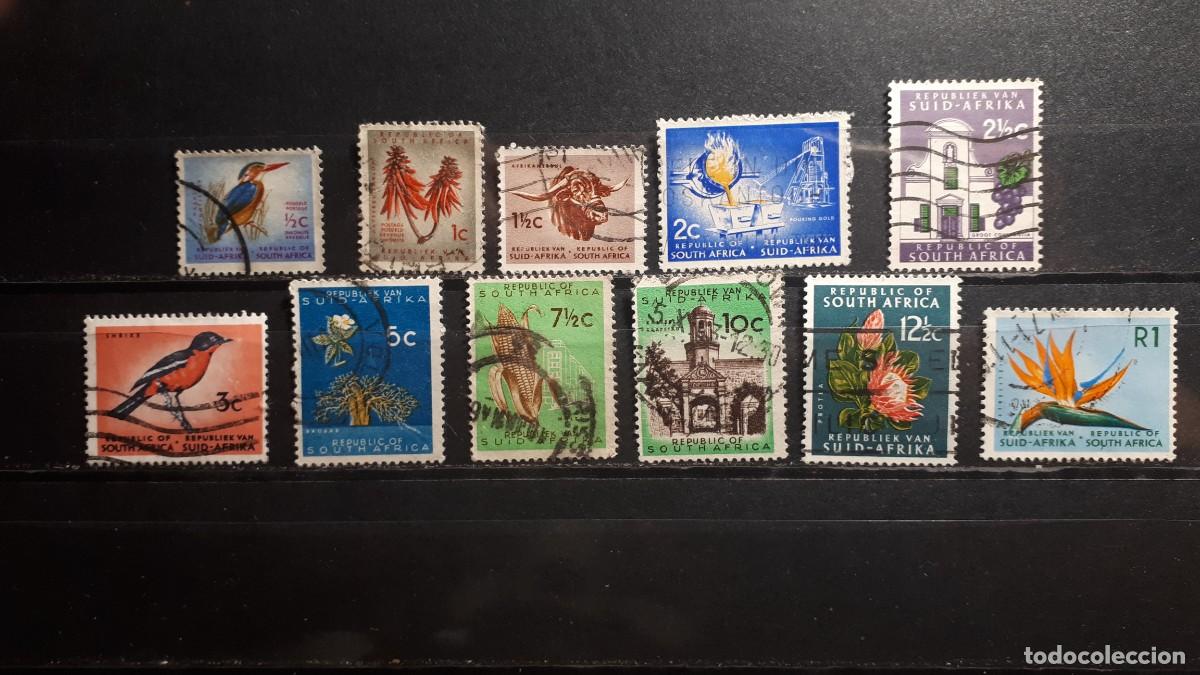 Sellos: AFRICA DEL SUR. Colonia BRIT&Aacute;NICA. &deg; A&Ntilde;O 1961-2. YVERT 248/60 falta 258/9