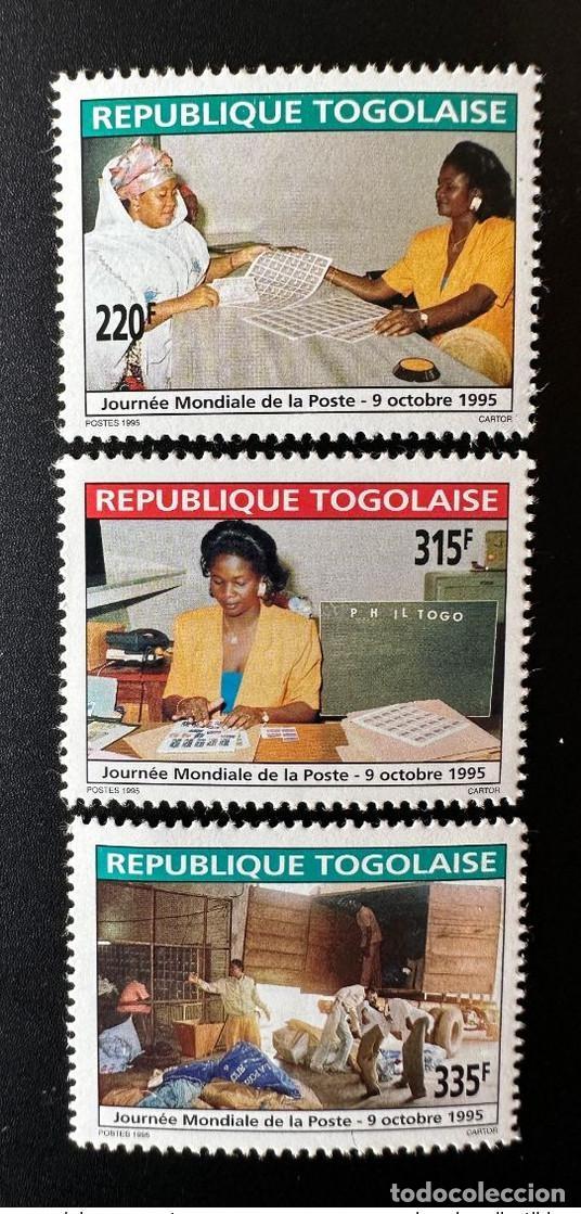 Sellos: Togo 1995 Mi. 2379 - 2381 D&iacute;a Mundial del Correo 9 de octubre