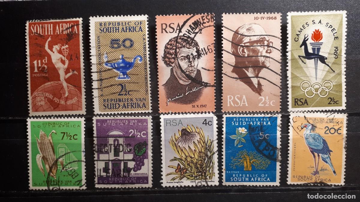 Sellos: AFRICA DEL SUR. Colonia BRIT&Aacute;NICA. &deg; A catalogar