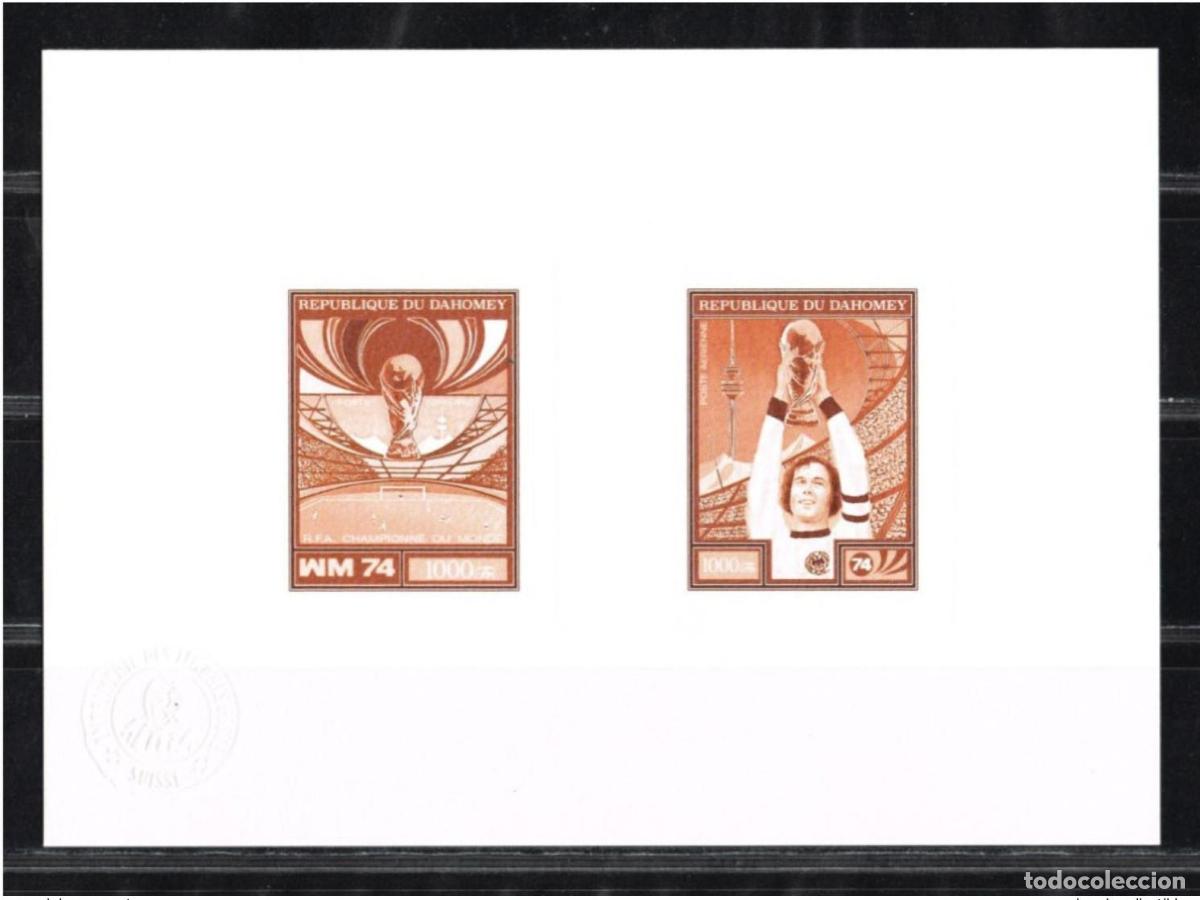 Sellos: Togo 1974 Mi. 610 - 611 Evento art&iacute;stico FIFA WM Alemania Football BRD