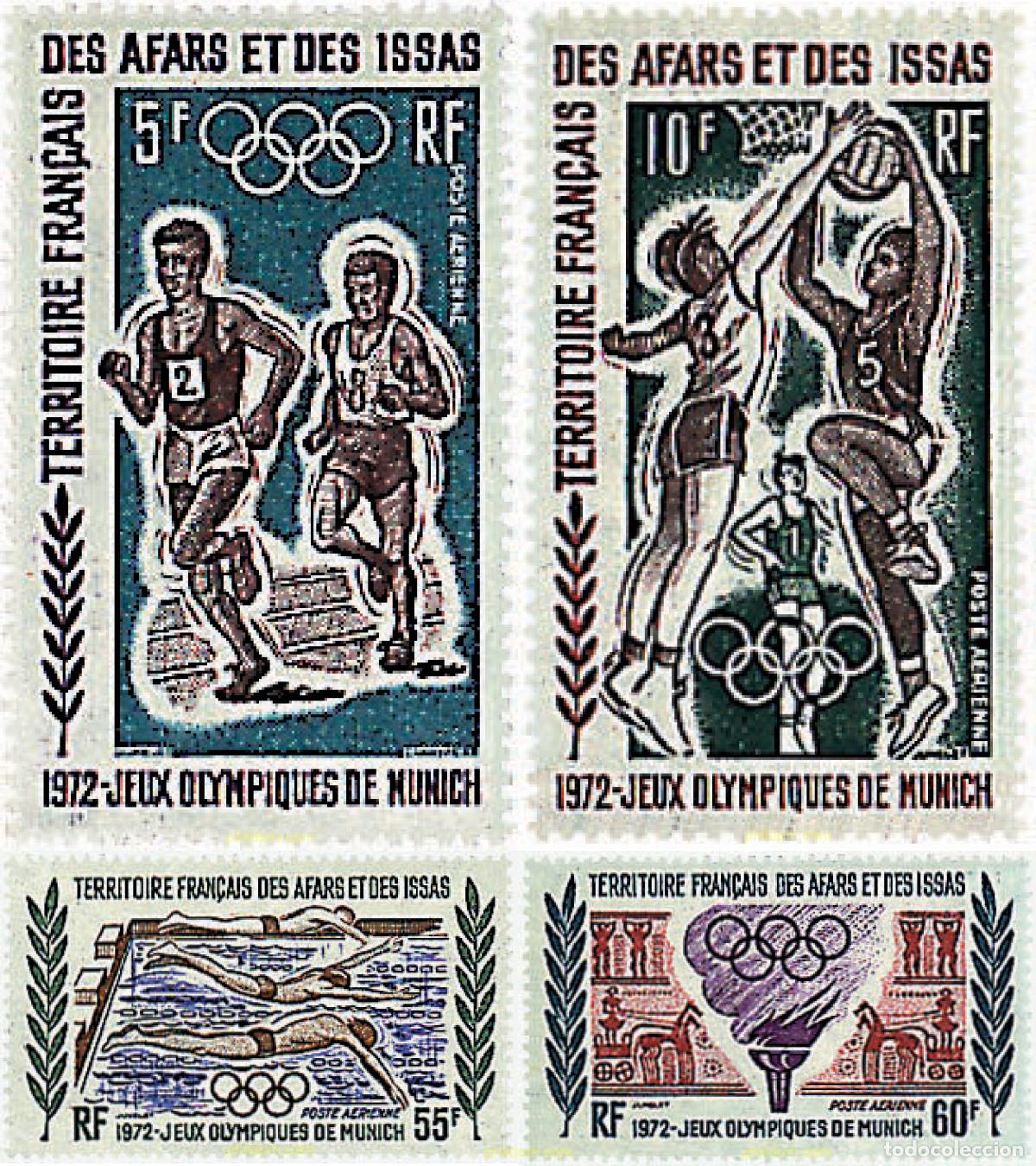 Sellos: 52482 MNH AFARS E ISSAS 1972 20 JUEGOS OLIMPICOS VERANO MUNICH 1972