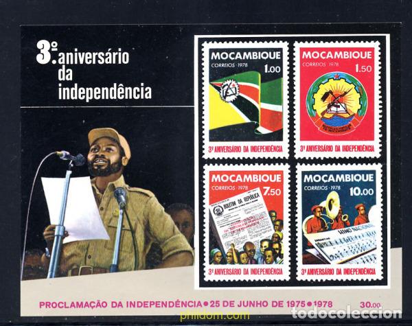Sellos: 198585 MNH MOZAMBIQUE 1978 3 ANIVERSARIO DE LA INDEPENDENCIA