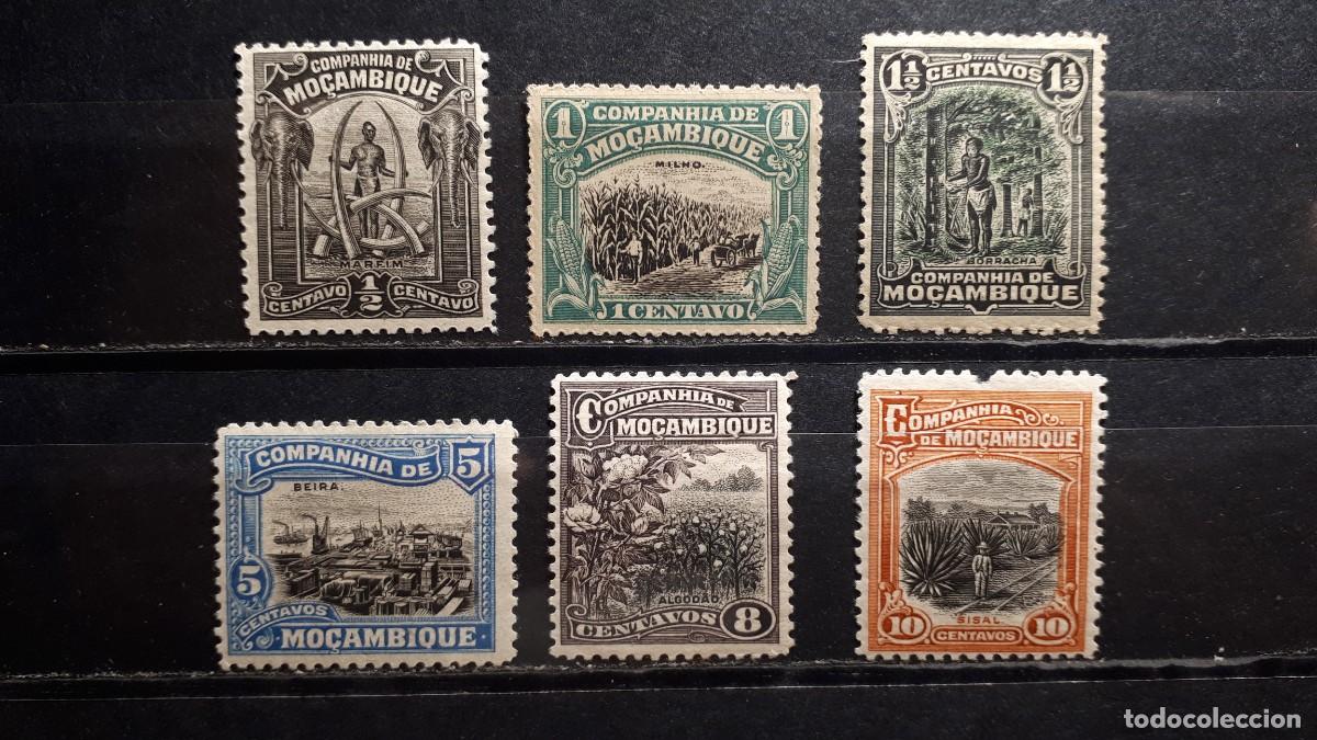 Sellos: MOZAMBIQUE CIA. A&Ntilde;O 1918-23. *. YVERT 115/7, 123, 127/8.