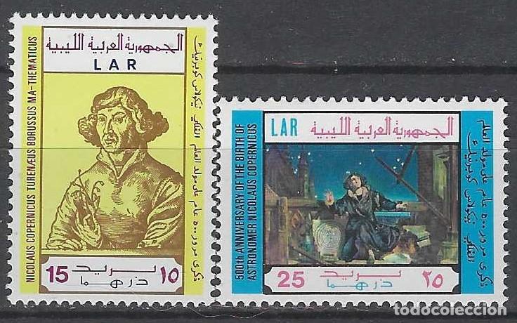 Sellos: LIBIA 1973 - 5&ordm; CENTENARIO DEL NACIMIENTO DE NICOL&Aacute;S COP&Eacute;RNICO, S.COMPLETA - MNH**